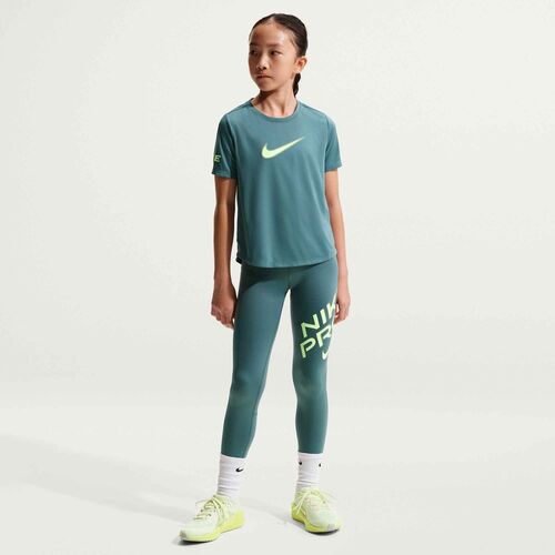 Nike G Np Df Ss Top Hbr Vnr - mineral slate/lt liquid lime
