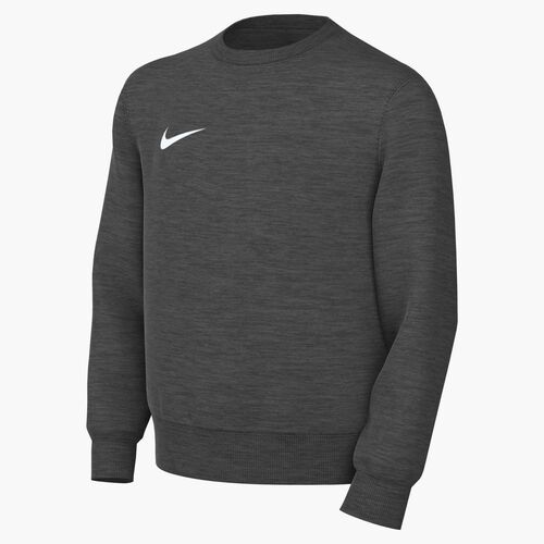 Nike Y Nk Park26 Flc Crew - charcoal heathr/white
