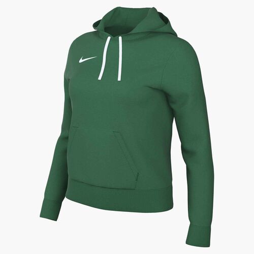 Nike W Nk Park26 Flc Po Hoodie - pine green/white