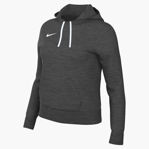 Nike W Nk Park26 Flc Po Hoodie - charcoal heathr/white