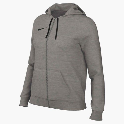Nike W Nk Park26 Flc Fz Hoodie - dk grey heather/black