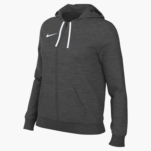 Nike W Nk Park26 Flc Fz Hoodie - charcoal heathr/white