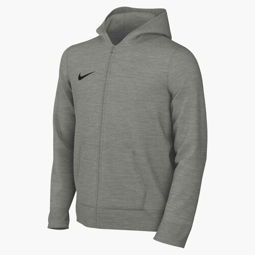 Nike Y Nk Park26 Flc Fz Hoodie - dk grey heather/black
