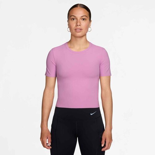 Nike W Nk Df Zenvy Ss Top - lt magenta/white