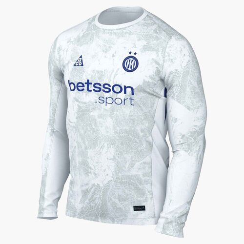 Nike Inter M Nk Df Jsy Ls Stad Segk - white/white/hyper blue