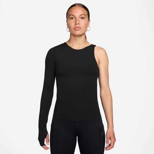 Nike W Nk Df Zenvy Ls Top Cs - black/white/cool grey