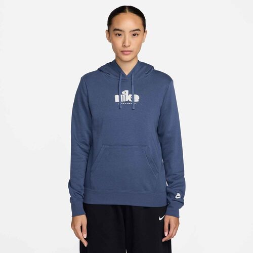 Nike W Nsw Club Flc Std Gx Po Hdy - mystic navy/pink foam