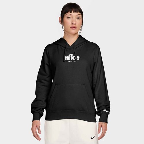 Nike W Nsw Club Flc Std Gx Po Hdy - black/lt smoke grey