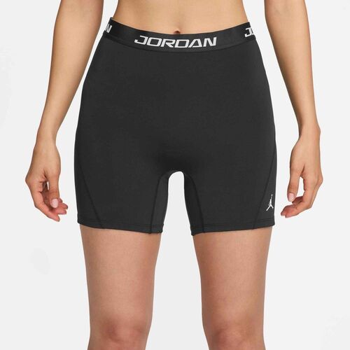 Nike W J Spt Df Hr 5In Ess Shrt - black/white