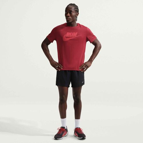 Nike M Nk Df Uv Miler Run Energy Ss - team crimson/lt crimson