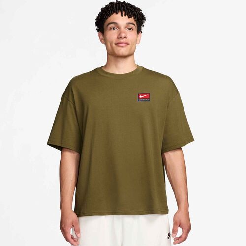 Nike M Nl Ss Boxy Knit Top - olive flak