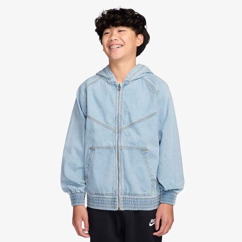 Nike K Nsw Wr Denim Fz Jacket - lt armory blue/lt armory blue
