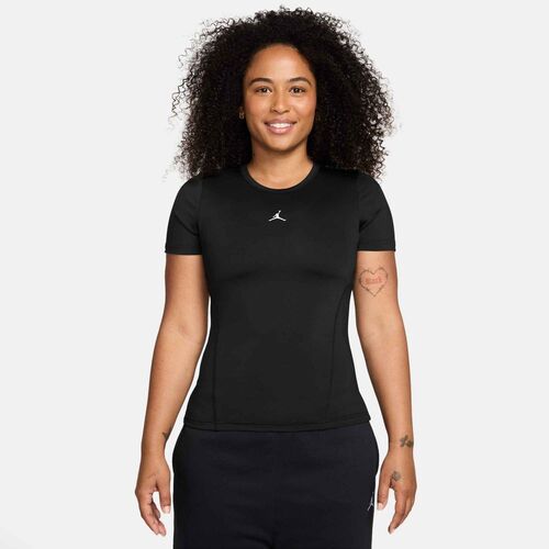 Nike W J Spt Df Ess Ss Top - black/white