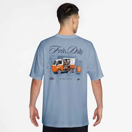 Nike U Nsw Tee Lse Cafe Swoosh Van - work blue