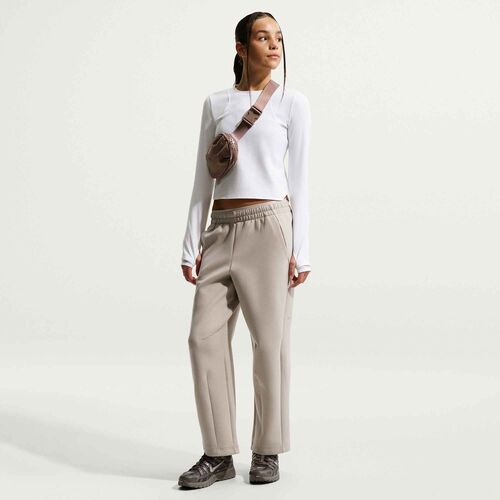 Nike G Nk Mavn Df Ribbed Ls Top - white/white/white