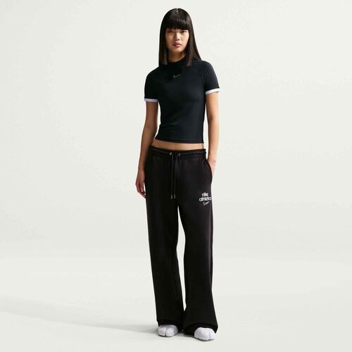 Nike W Nk Ss Fitted Top Gls - black