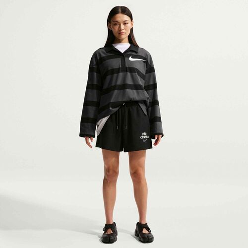 Nike W Nk Flc Bf Shrt Gls - black