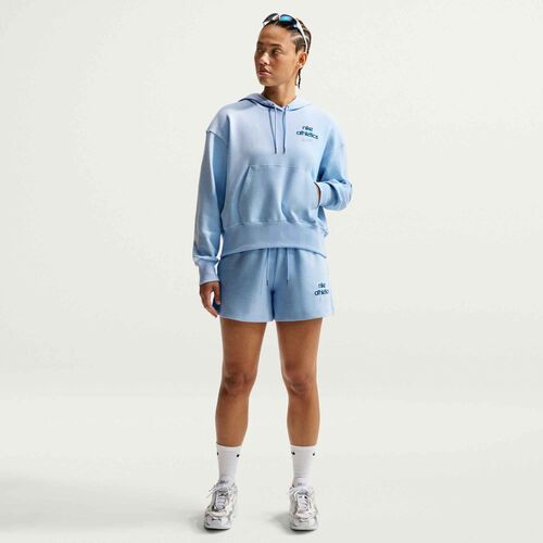 Nike W Nk Phnx Flc Po Hd Ls - hydrogen blue