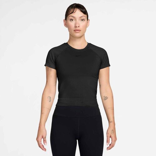 Nike W Np Df Smls Ss Top - black