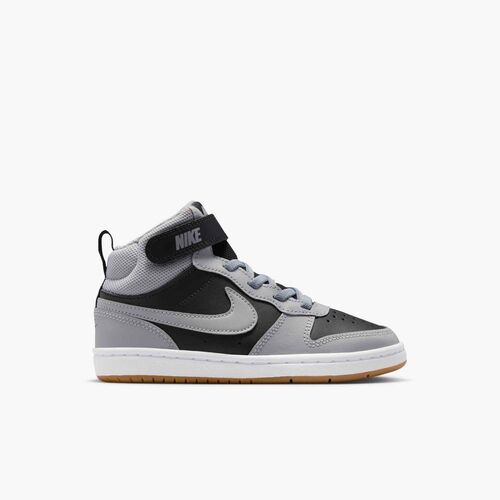 Nike Court Borough Mid 2 (Psv) - black/lt smoke grey-white