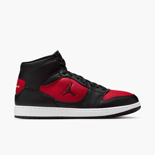 Nike Jordan Court Connect Mid - black/black-gym red-white