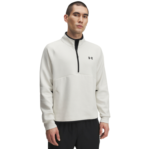 Under Armour  UA UNSTOPPABLE FLC HALF ZIP - SUMMIT WHITE