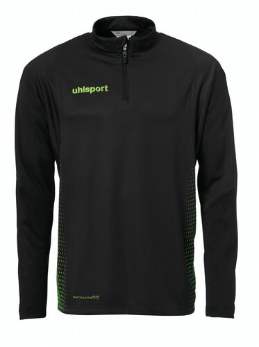 Uhlsport SCORE 1/4 ZIP TOP - schwarz/fluo gr�n