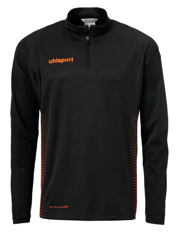 Uhlsport SCORE 1/4 ZIP TOP - schwarz/fluo orange