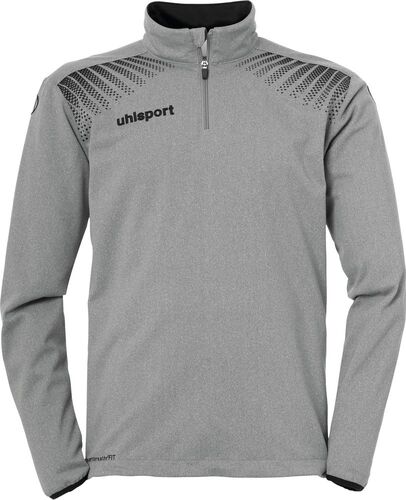 Uhlsport GOAL 1/4 ZIP TOP - dark grey melange/schwarz