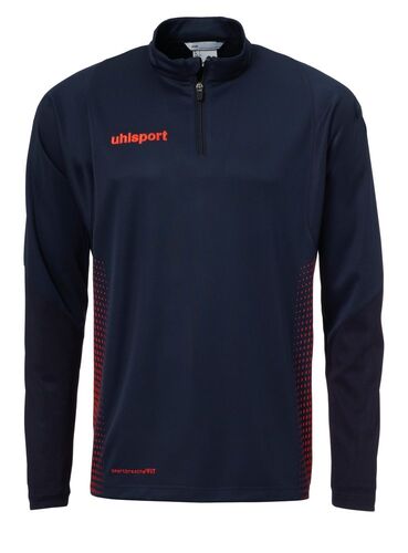 Uhlsport SCORE 1/4 ZIP TOP - marine/fluo rot