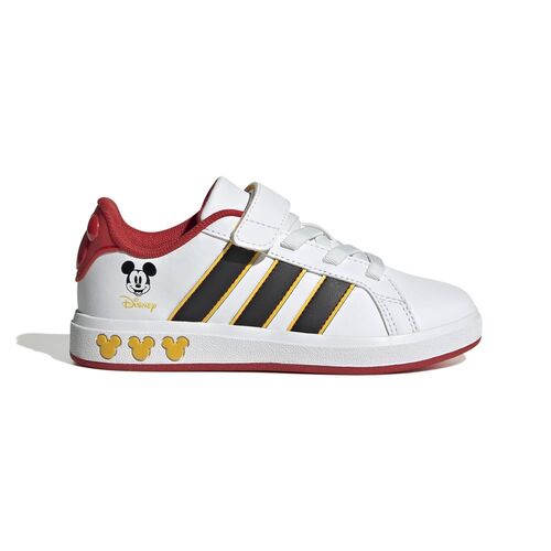 adidas Grand Court Mickey El K - ftwwht/cblack/bogold