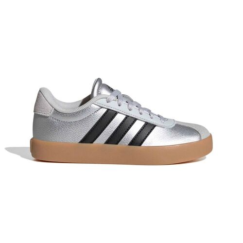 adidas Vl Court 3.0 K - silvmt/cblack/lgsogr