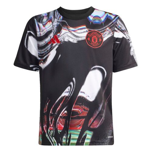 adidas Mufc Preshi Y Kinder - black/white/mufred
