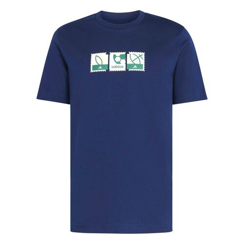 adidas M Mos Stamps T - dkblue