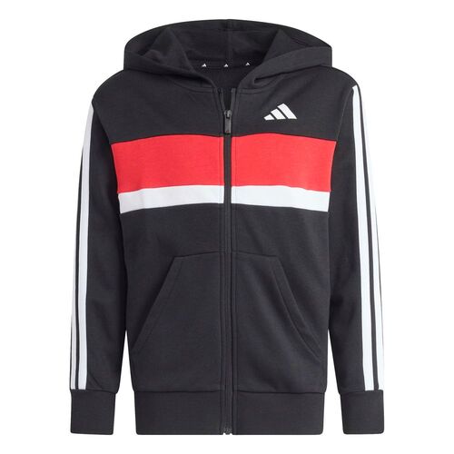 adidas J 3S Tib Ft Ts - black/white/purrub