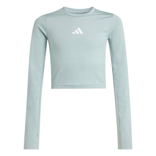 adidas Jg Tf Crop Ls - wosa/white