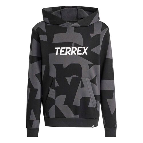 adidas K Mt Aop Log Hd - carbon/black