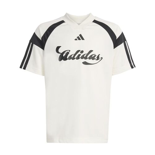 adidas J Hot Tee - owhite/black/black