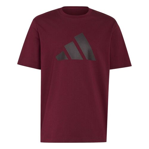 adidas M Dot Logo Tee - maroon