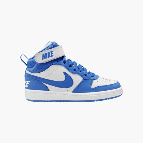 Nike Nike Court Borough Mid 2 Big Kids - white/blue crystal-blue crystal-whi