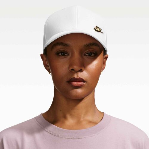 Nike U Nk Df Club Cap S Cb Mtfut L - white/metallic gold