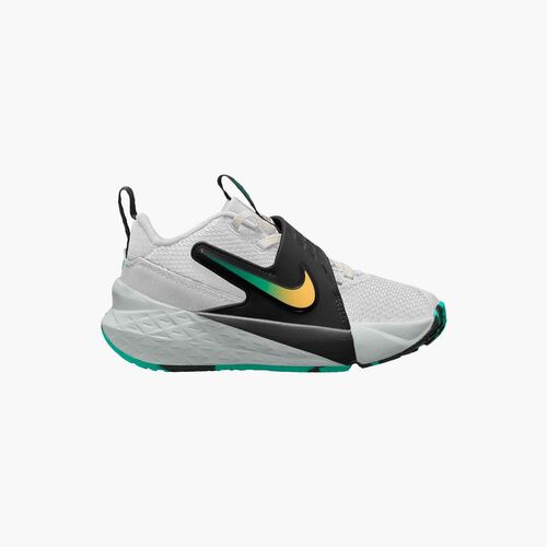 Nike Nike Team Hustle D 12 Little Kids - white/topaz gold-black-clear emeral