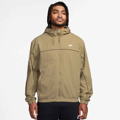 Nike Nike Club MenS Hooded Jacket - parachute beige/lt khaki/black/whit