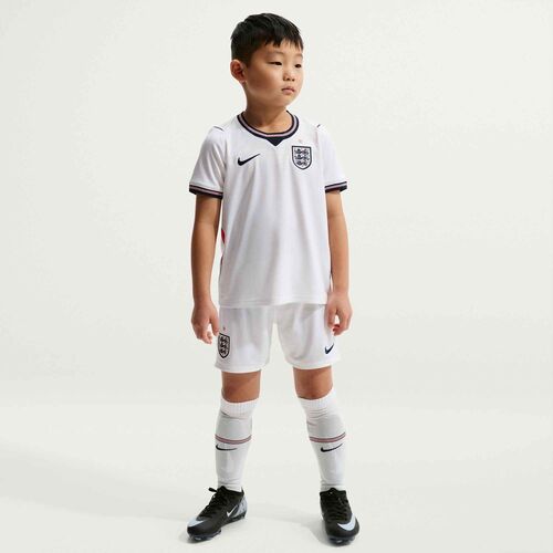 Nike England 2025/26 Stadium Home Little - white/speed red/obsidian/obsidian