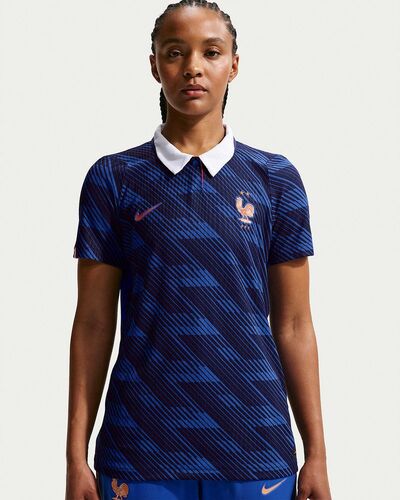 Nike Fff W Nk Dfadv Jsy Ss Match Hm - game royal/metallic copper