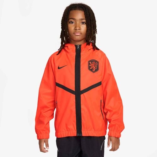 Nike Netherlands 2025/26 Big Kids Nike - hyper crimson/black