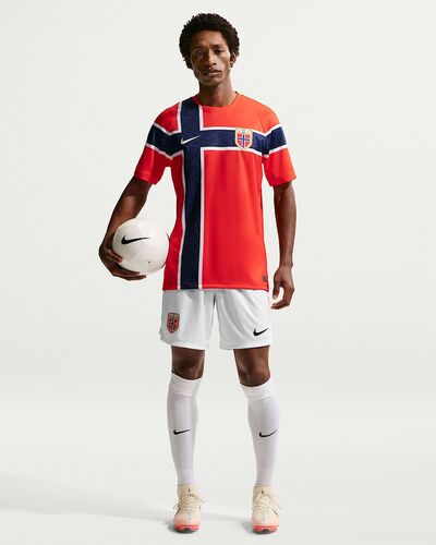 Nike Norway 2025/26 Stadium Home MenS N - white/white/blue void