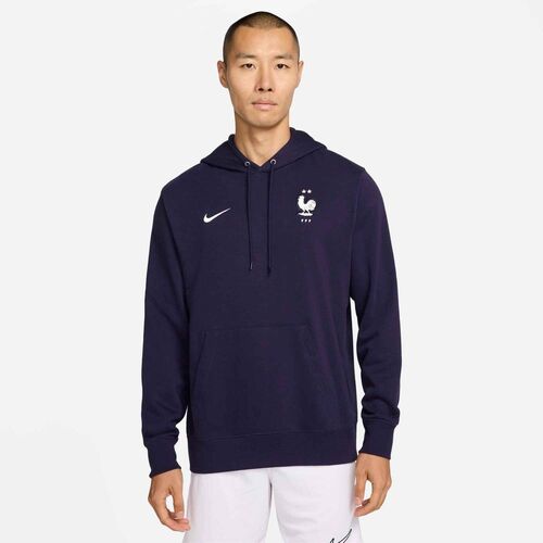 Nike Fff M Nsw Club Hoodie Po Ft - blackened blue/white