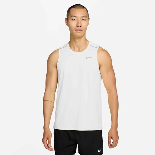 Nike Nike Miler MenS Dri-Fit Running Ta - white/reflective silv