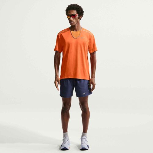 Nike Nike Miler MenS Dri-Fit Uv Short-S - safety orange/reflective silv